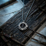 Stylish Rotating Anchor Stainless Steel Compass Pendant