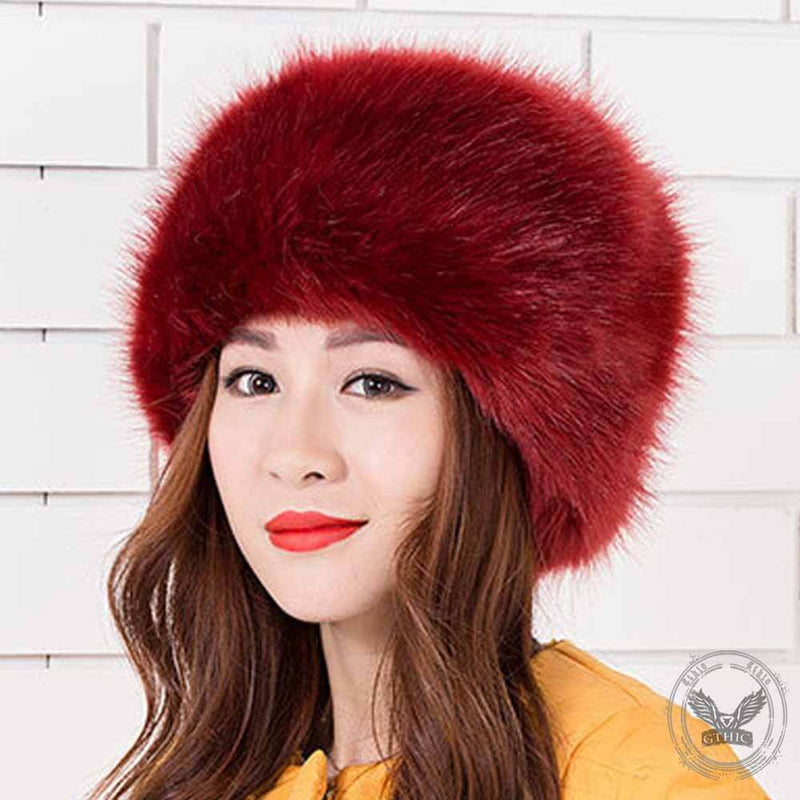 Stylish Round Plush Warm Hat | Gthic.com