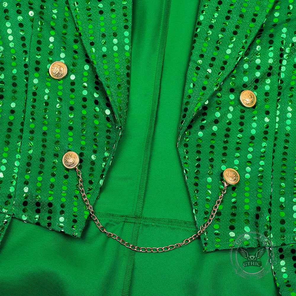 Stylish Sequin Performance Long Tailcoat Coat