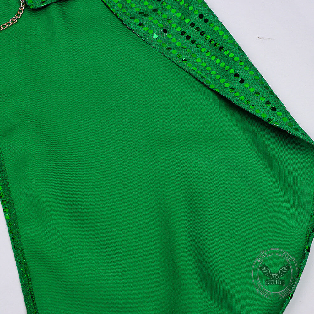 Stylish Sequin Performance Long Tailcoat Coat