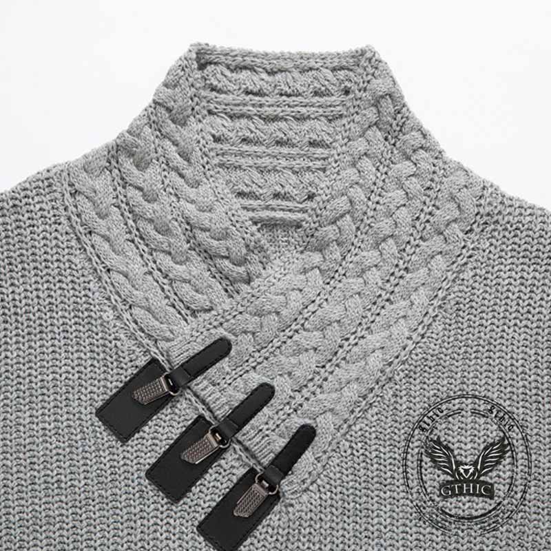 Stylish Slim Half-Turtleneck Pullover Knitted Sweater