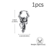 Stylish Stainless Steel Stackable Octopus Hoop Earrings