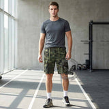 Stylish Street Camo Casual Straight Cargo Shorts | Gthic.com
