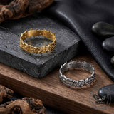 Stylish Thorn Hollow Stainless Steel Simple Ring | Gthic.com
