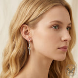 Stylish Unique Stainless Steel Conch Drop Earrings