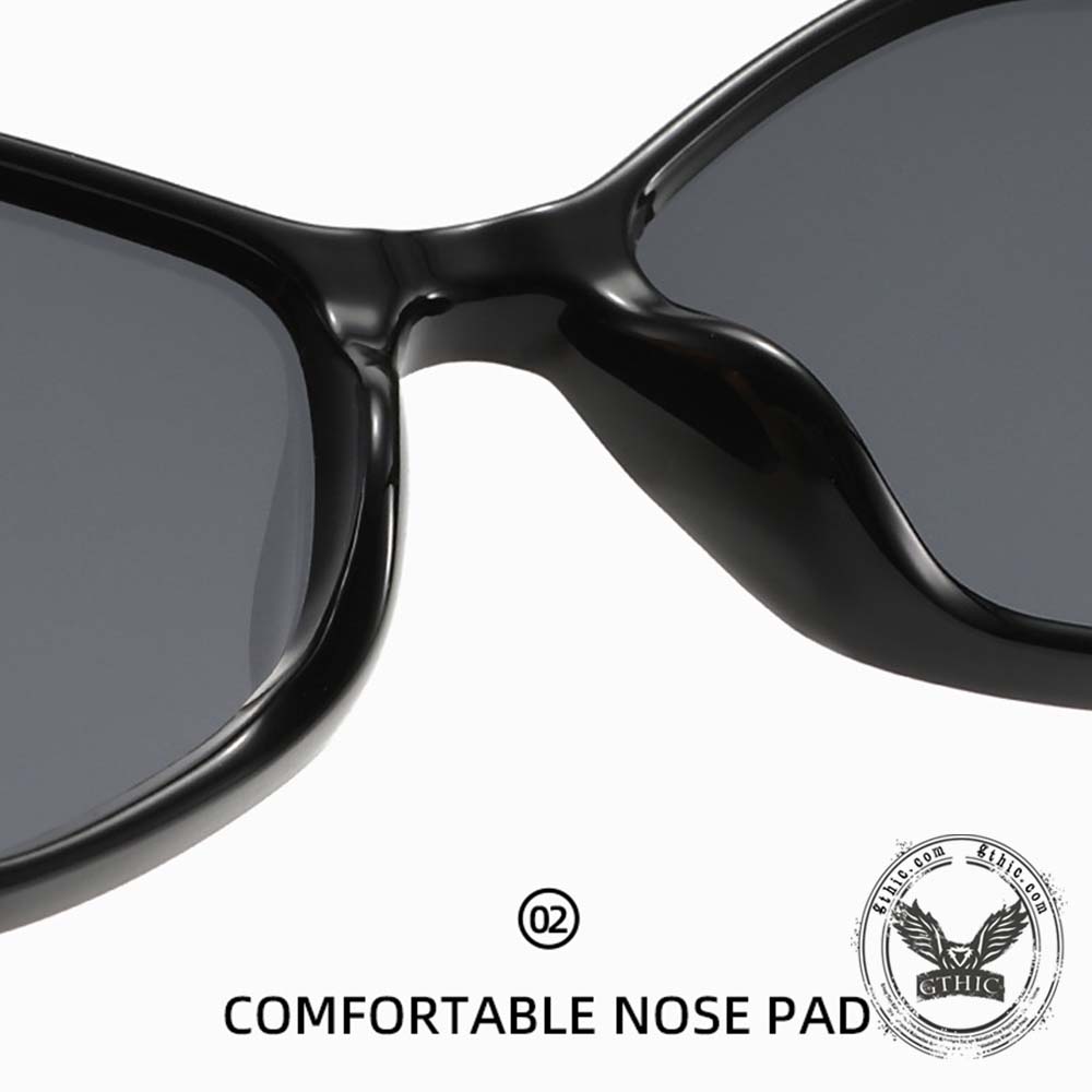 Stylish Versatile Polygonal Gradient PC Sunglasses