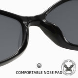 Stylish Versatile Polygonal Gradient PC Sunglasses