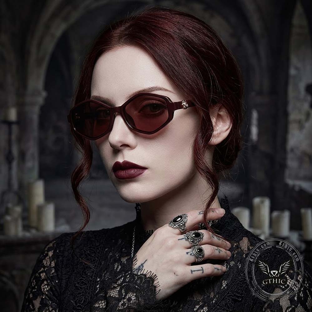 Stylish Versatile Polygonal Gradient PC Sunglasses | Gthic.com