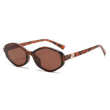 Stylish Versatile Polygonal Gradient PC Sunglasses