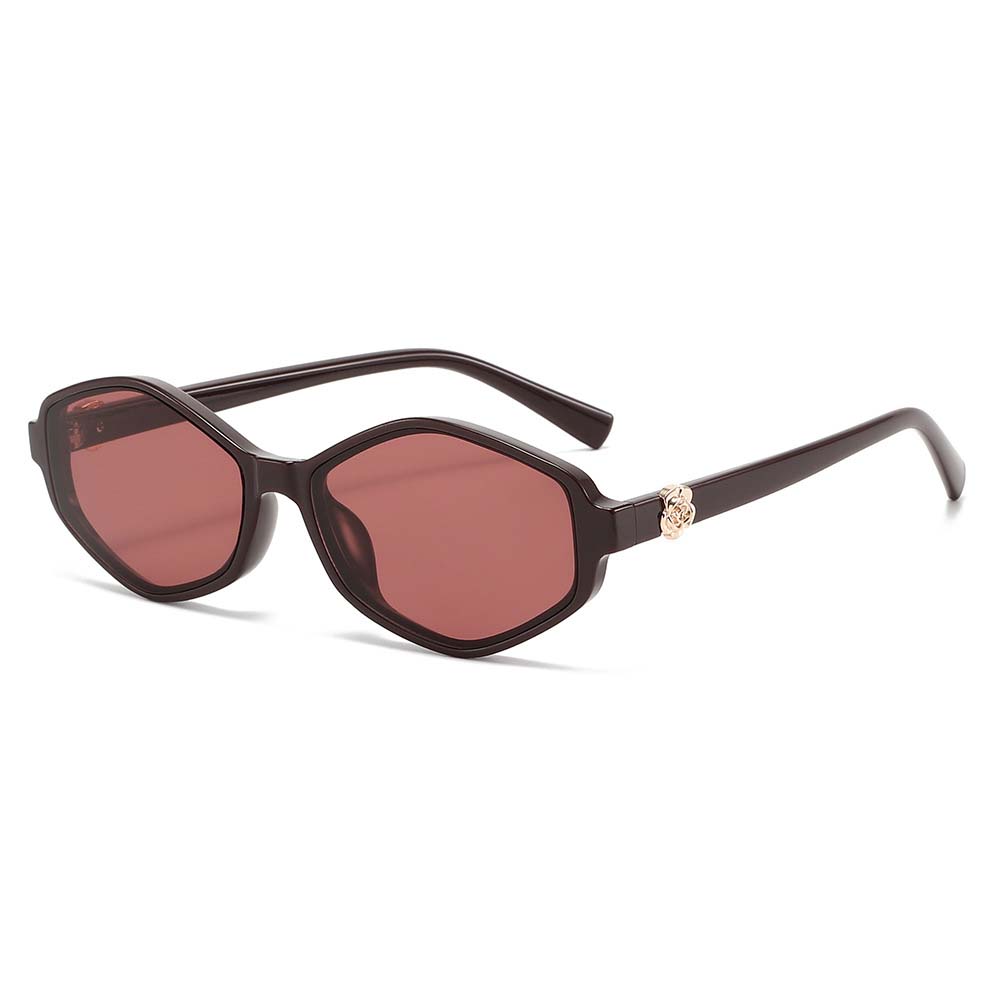 Stylish Versatile Polygonal Gradient PC Sunglasses