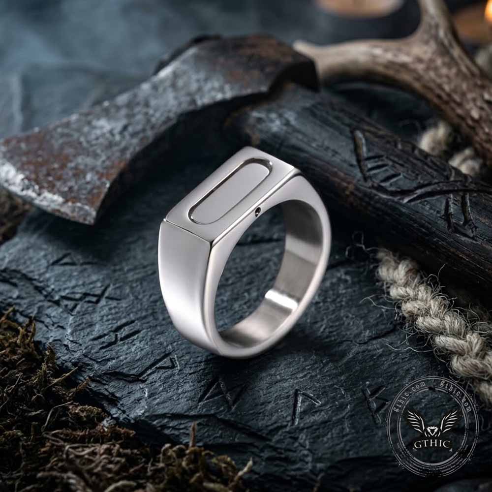 Stylsh Versatile Stainless Steel Spinner Ring | Gthic.com