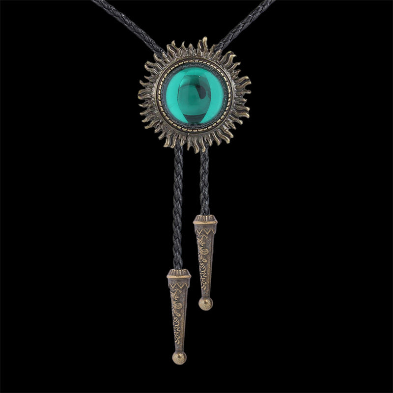 Sun Design Gem-set Alloy Bolo Tie | Gthic.com