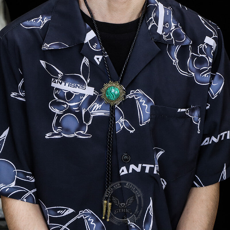 Sun Design Gem-set Alloy Bolo Tie