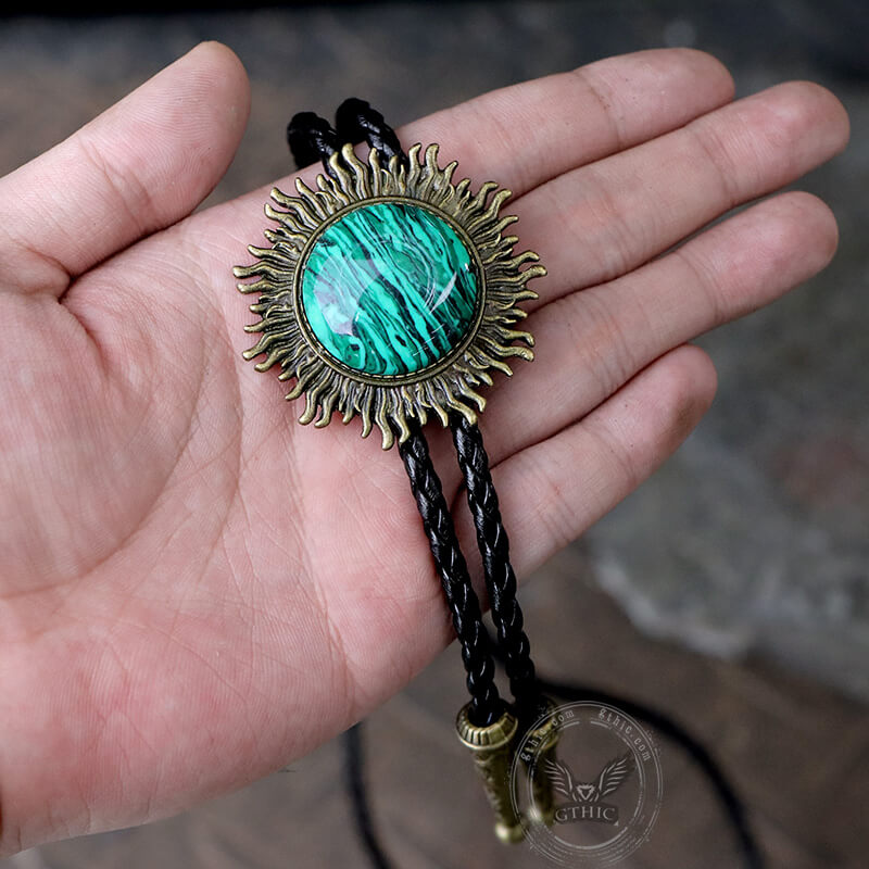 Sun Design Gem-set Alloy Bolo Tie