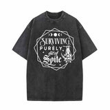 Survival Purely Out Of Spite Bat Pattern T-shirt 01 | Gthic.com