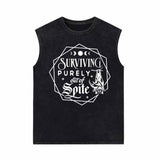 Survival Purely Out Of Spite Bat Pattern Vest Top 01 | Gthic.com