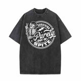 Survival Purely Out Of Spite Skull Pattern T-shirt 01 | Gthic.com