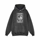 Survival Purely Out Of Spite Skull Tarot Hoodie 01 | Gthic.com