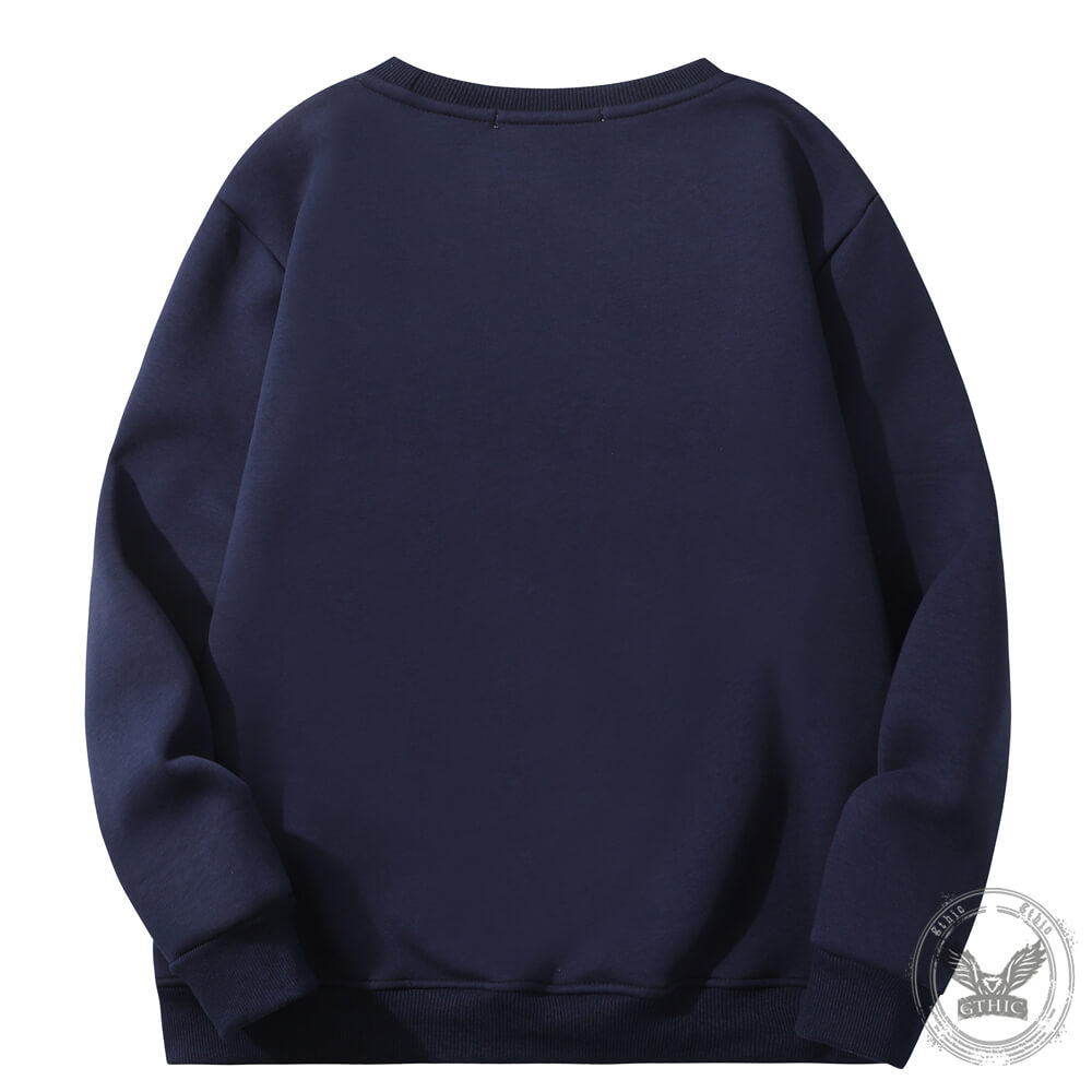 Solid Color Colorful Crew Collar Sweatshirt