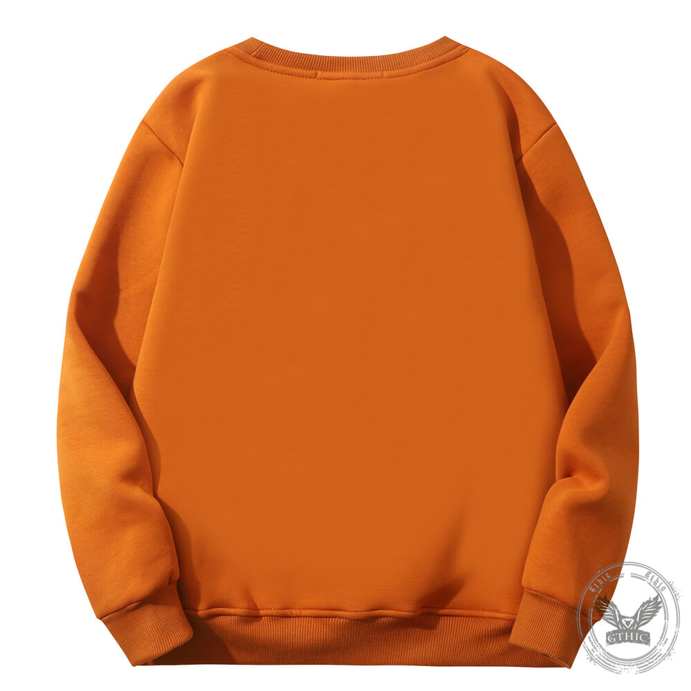 Solid Color Colorful Crew Collar Sweatshirt