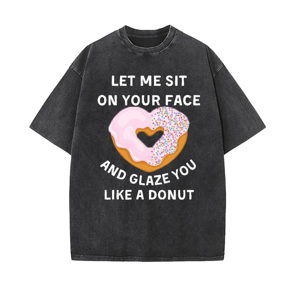 Sweet Donut Round Neck Short Sleeve T-shirt | Gthic.com