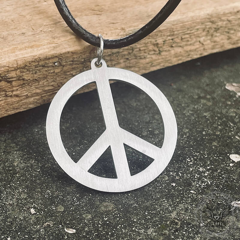 Symbol Of Peace Stainless Steel Pendant