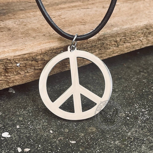 Symbol Of Peace Stainless Steel Pendant
