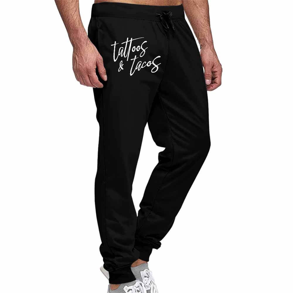 Tattoos And Tacos Casual Elastic Drawstring Pants