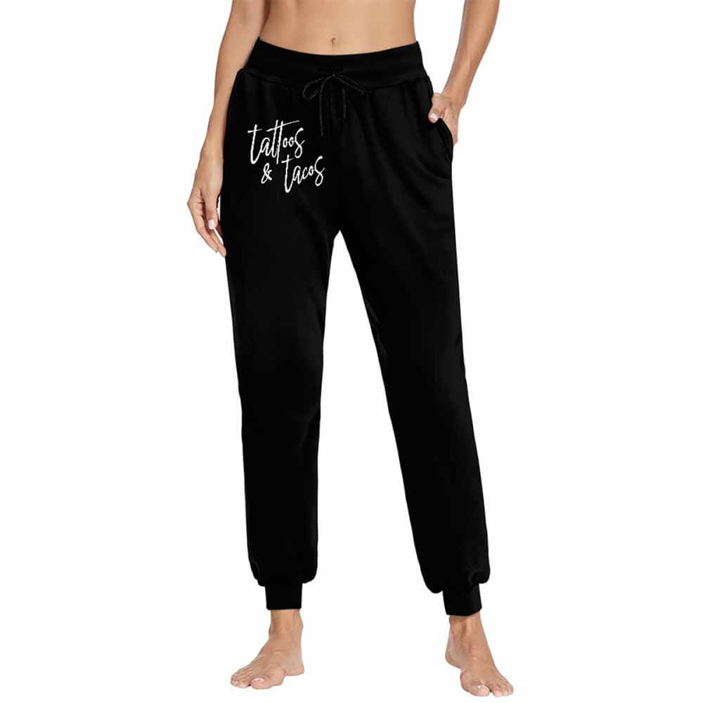 Tattoos And Tacos Casual Elastic Drawstring Pants 03 | Gthic.com