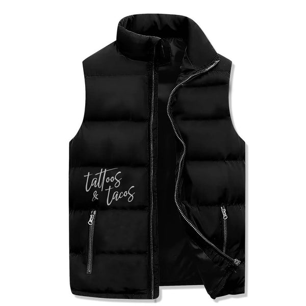 Tattoos And Tacos Casual Zip Warm Vest Top