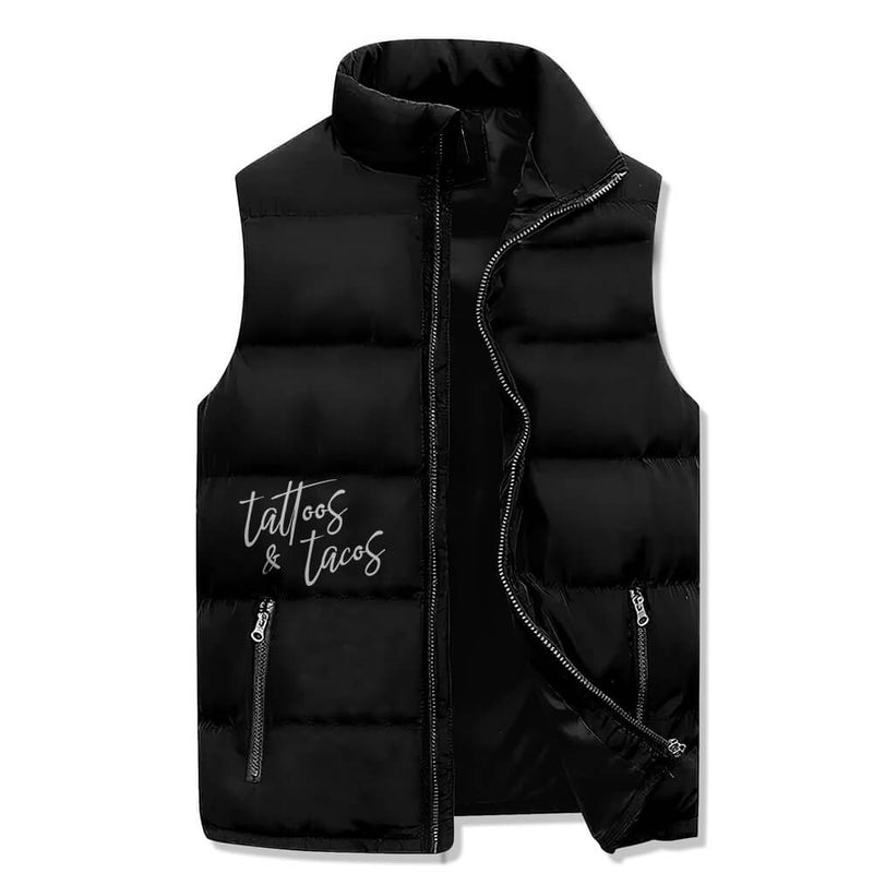 Tattoos And Tacos Casual Zip Warm Vest Top