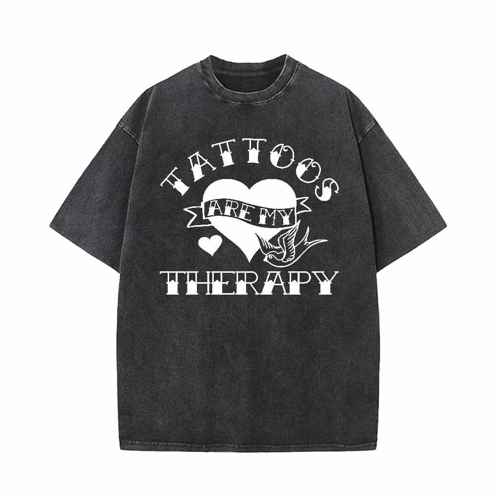 Tattoos Are My Therapy T-shirt Vest Top | Gthic.com