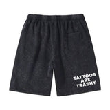 Tattoos Are Trashy Vintage Washed Casual Shorts | Gthic.com