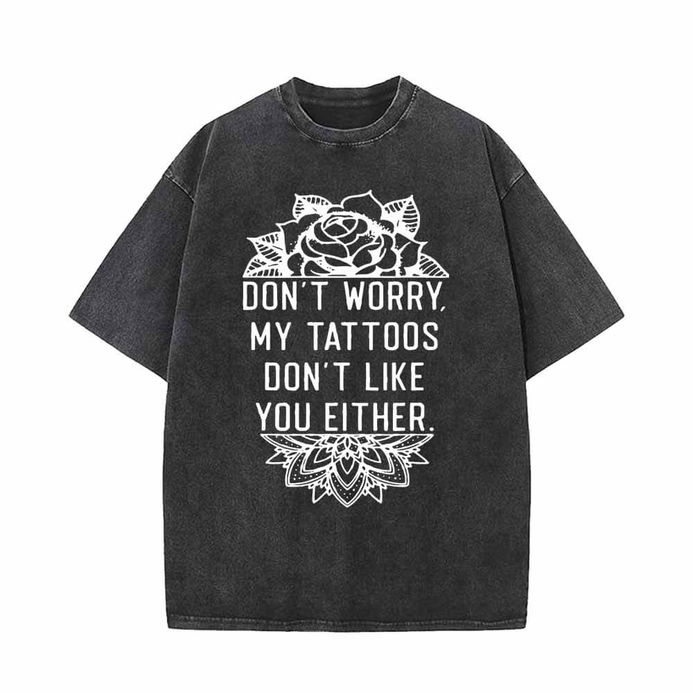 Tattoos Saying With Flower T-shirt Vest Top | Gthic.com