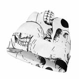 Terrible White Skull Print Warm Knitted Beanies Hat