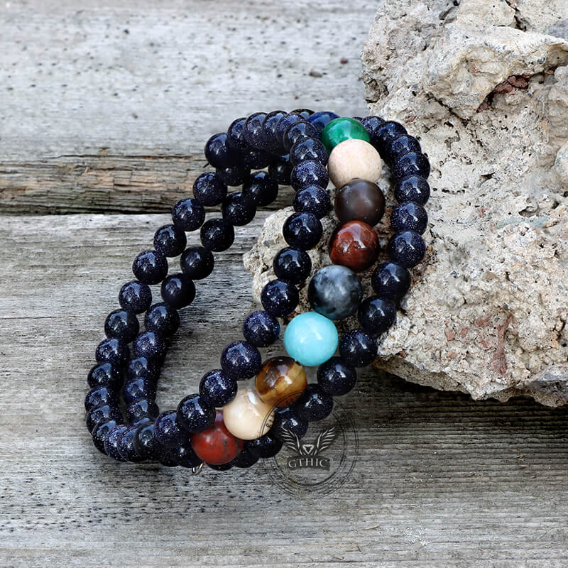 The 8 Planets Natural Stone Beaded Bracelet