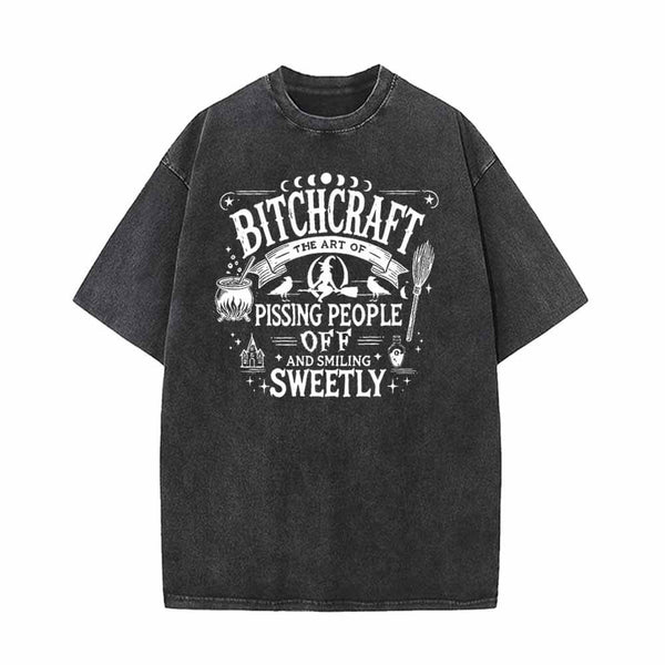 The Art Of Pissing People OFF Vintage Washed T-shirt | Gthic.com