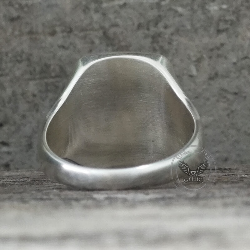 The Fool Tarot Card Sterling Silver Ring