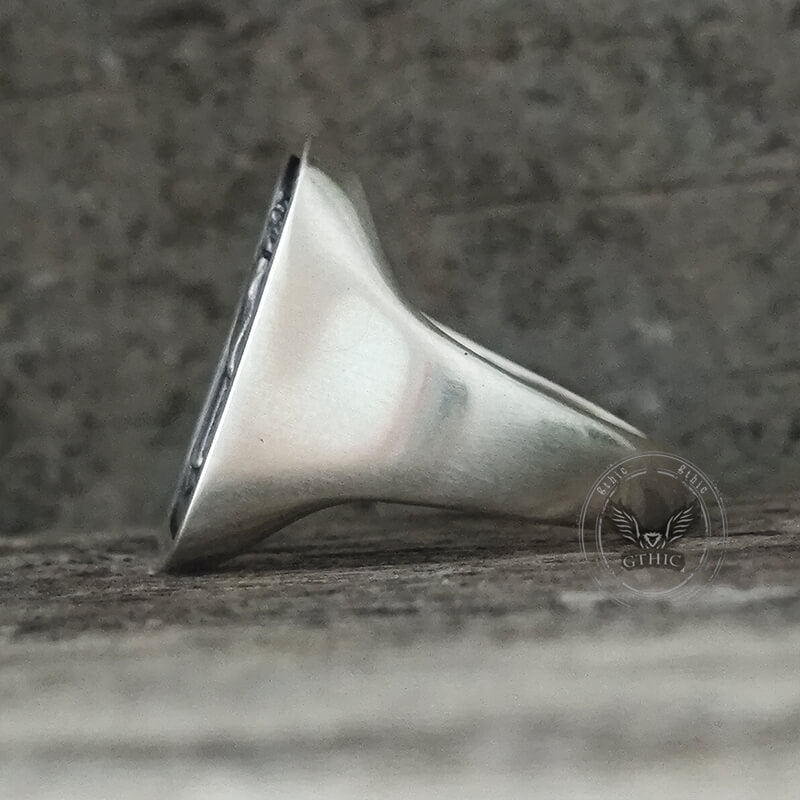 The Hermit Tarot Card Sterling Silver Ring