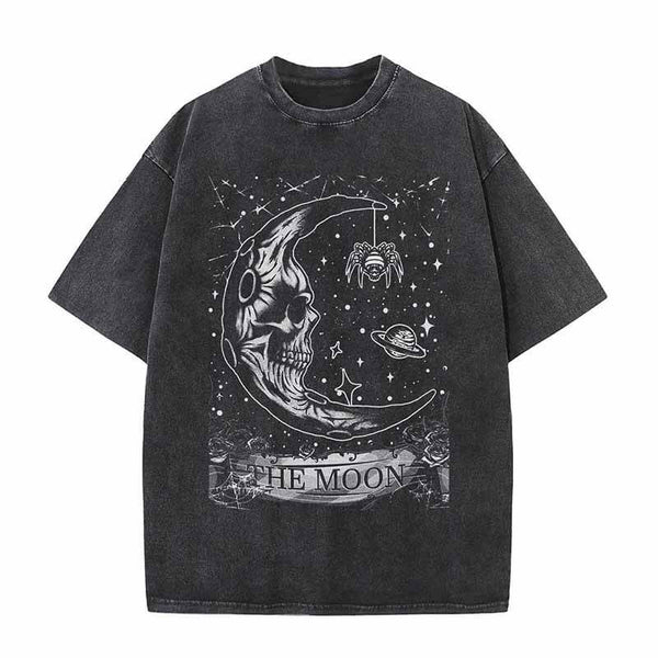 The Moon Gothic Skull T-shirt | Gthic.com