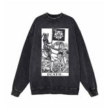 The Tarot Card Death Knight Vintage Vintage Washed Sweatshirt