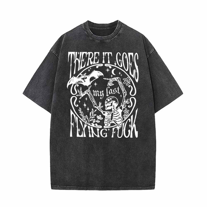 There It Goes My Last Flying Bat And Skull T-shirt 01 | Gthic.com