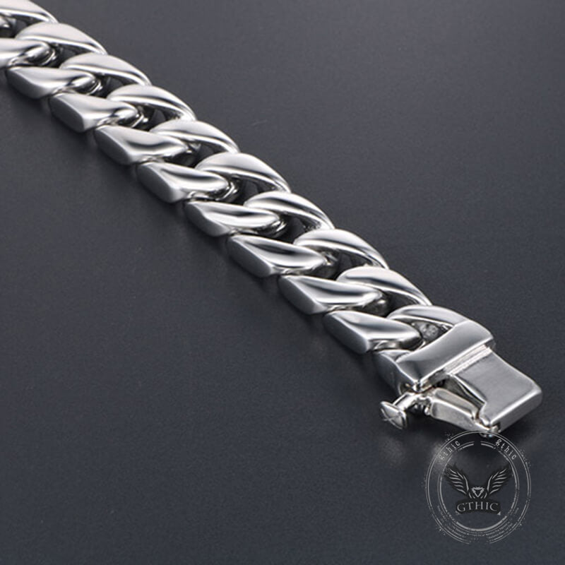 Thick Cuban Link Stainless Steel Bracelet | Gthic.com