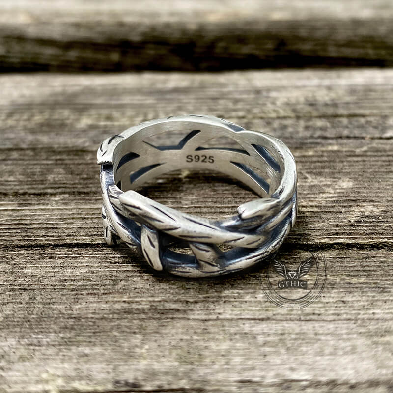 Thistles and Thorns Sterling Silver Ring | Gthic.com
