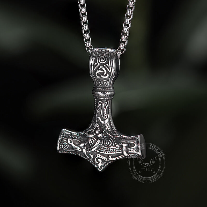 Thor’s Hammer Stainless Steel Pendant
