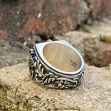 Thor’s Hammer Triquetra Sterling Silver Viking Ring