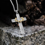 Thorn Cross Stainless Steel Christian Pendant