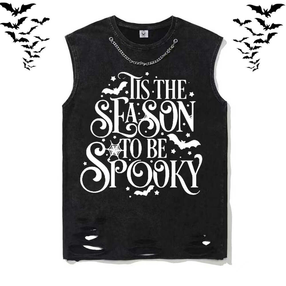 Tie Season To Be Spooky T-shirt Vest Top | Gthic.com