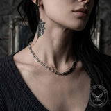 Tiger's Eye Beads U-Clasp Stainless Steel Necklace | Gthic.com
