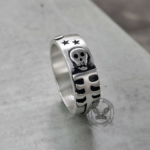 Till Death Do Us Part Sterling Silver Ring | Gthic.com